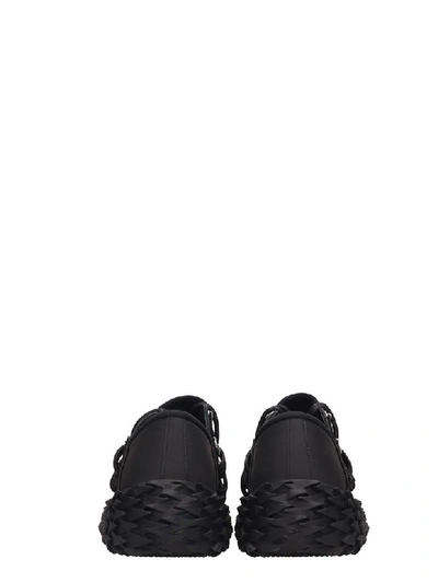 Shop Giuseppe Zanotti Urchin Sneakers In Black Rubber/plasic