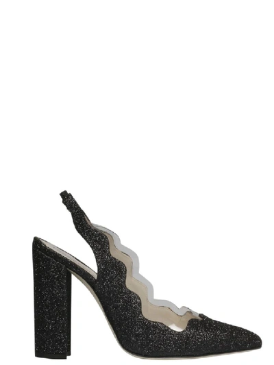 Shop Francesca Bellavita Moon Sling Sandals In Black