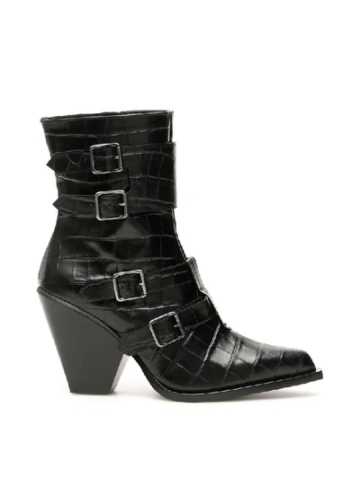 Shop Pinko Lucciola Boots In Nero Limosine (black)