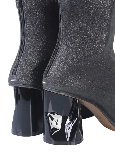 Shop Maison Margiela Boot With Crushed Heel In Nero