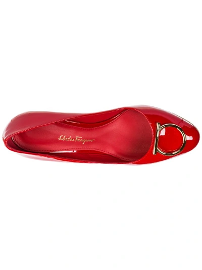 Shop Ferragamo Serina Pumps In Rosso