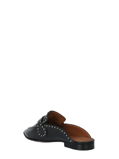 Shop Givenchy Studded Leather Loafers In Nero