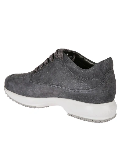 Shop Hogan H Strass Sneakers In Grey