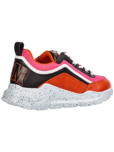 Shop Msgm Hiking Sneakers In Fucsia