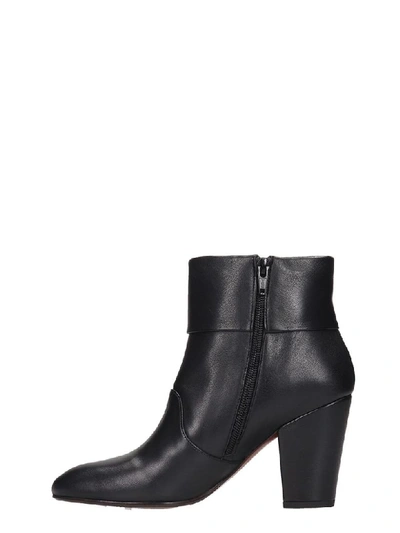 Shop Chie Mihara Ebro High Heels Ankle Boots In Black Leather
