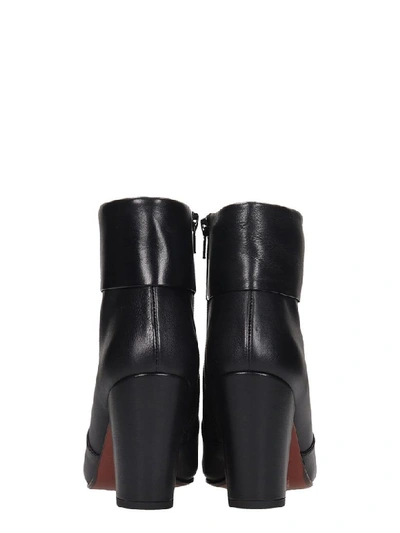 Shop Chie Mihara Ebro High Heels Ankle Boots In Black Leather