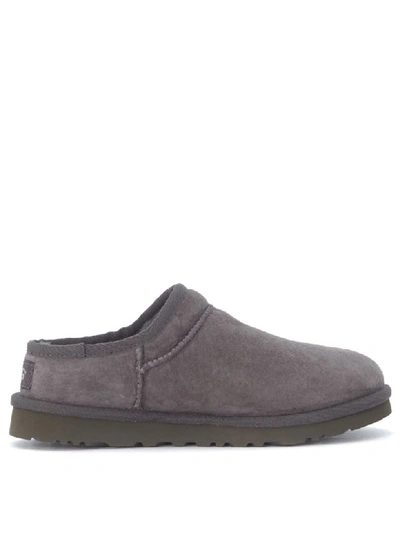 Shop Ugg Slip-on  Classic Slipper Made Of Gray Suede In Grigio