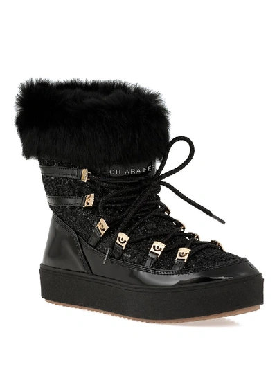 Shop Chiara Ferragni Snow Boot In Black