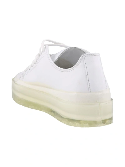 Msgm Oversized Sole Sneakers In White