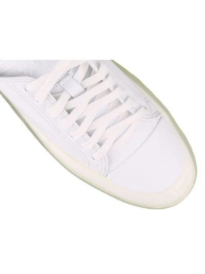 Shop Msgm Floating Sneakers In White