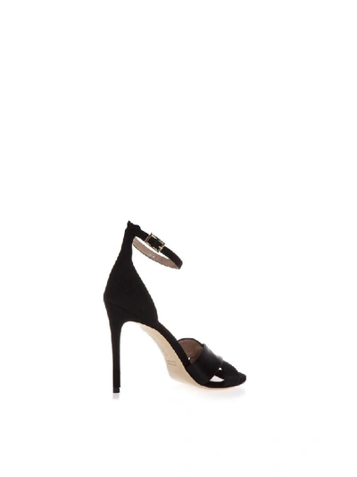 Shop Aldo Castagna Powder Kira Sandals In Black Leather