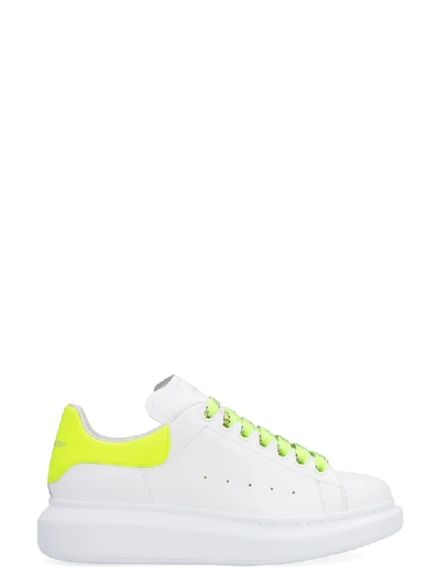 Shop Alexander Mcqueen Larry Leather Sneakers In White