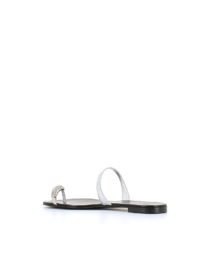 Shop Giuseppe Zanotti Sandals Ring In Silver