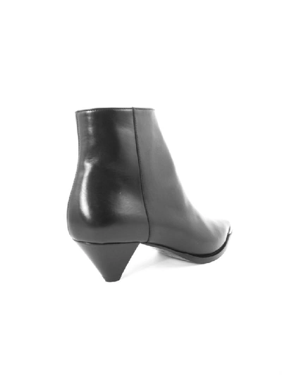 Shop Aldo Castagna Desi Ankle Boot In Black Leather In Nero