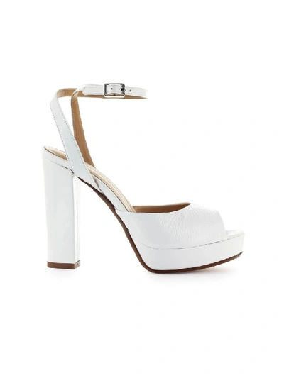 Shop Fiori Francesi White Platform Sandal In Bianco (white)