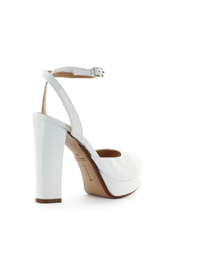 Shop Fiori Francesi White Platform Sandal In Bianco (white)