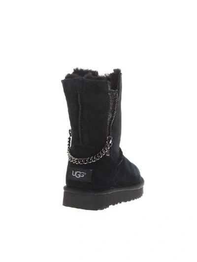 Shop Ugg Black Leather Classic Ankle Boots