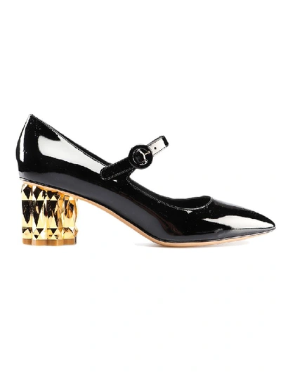 Shop Ferragamo Ortensia 55 Pump In Nero