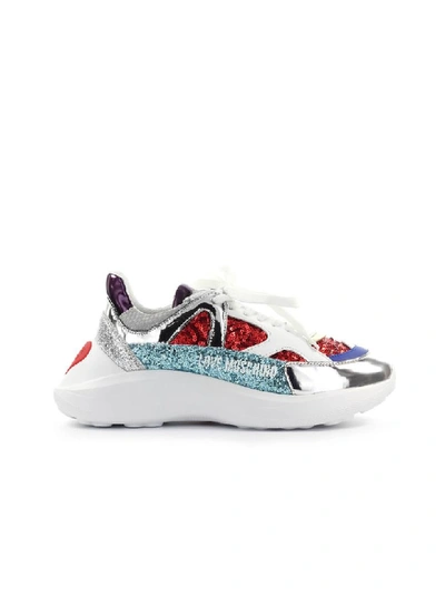 Shop Love Moschino Multicolor Mix Running Sneaker In Multicolor (multicolor)