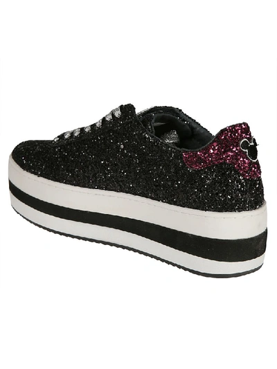 Shop Moa Master Of Arts Mickey Mouse Platform Sneakers In Black