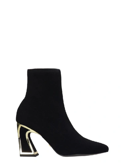 Shop Kat Maconie Joanna High Heels Ankle Boots In Black Suede