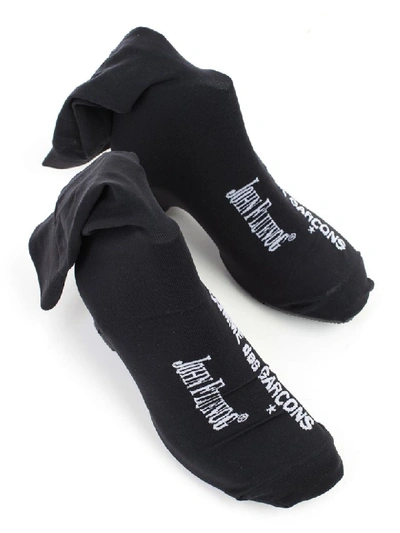 Shop Comme Des Garçons Boots W/socks In Black