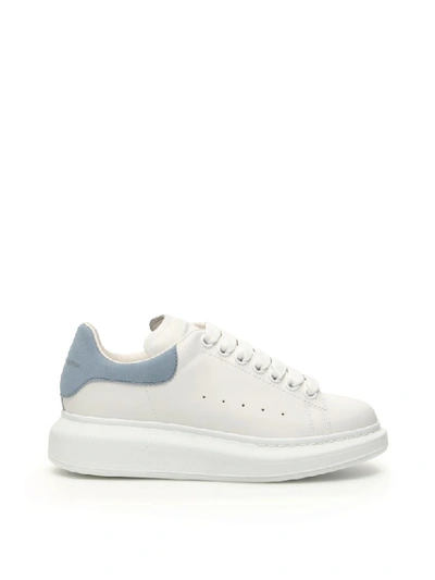 Shop Alexander Mcqueen Oversized Sneakers In White Dream Blue (white)