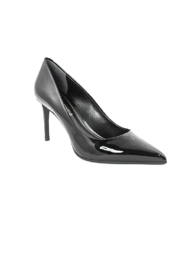 Shop Aldo Castagna Elise Black Leather Pumps In Nero