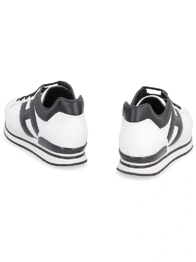 Shop Hogan H222 Leather Sneakers In White