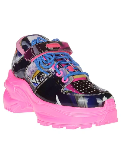 Shop Maison Margiela Retro Fit Low-top Sneakers In Pink Fluo
