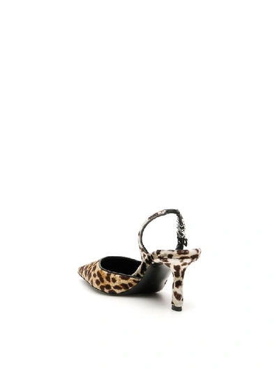 Shop Alexander Wang Leopard Grace Slingbacks In Leopard (black)