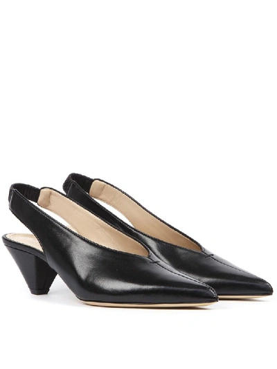 Shop Aldo Castagna Elise Black Leather Slingback