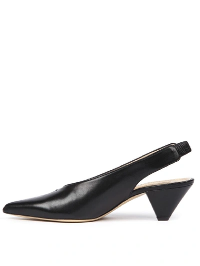 Shop Aldo Castagna Elise Black Leather Slingback