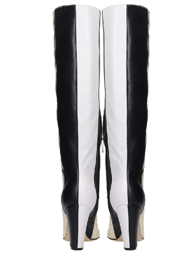 Shop Sergio Rossi High Heels Boots In White Leather