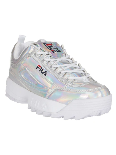 Shop Fila Sneakers In Silver