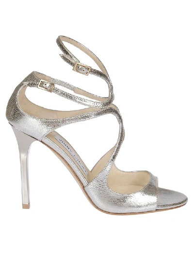 Shop Jimmy Choo Lang Sandals In Champagne