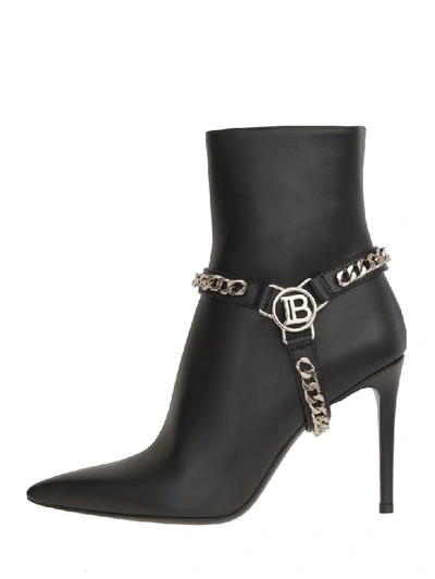 Shop Balmain Paris Boots In Black