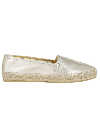 Shop Saint Laurent Espadrilles In Platino