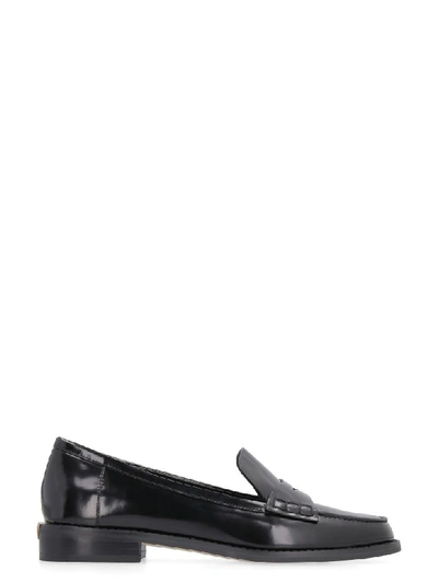 Shop Michael Michael Kors Buchanan Leather Loafers In Black