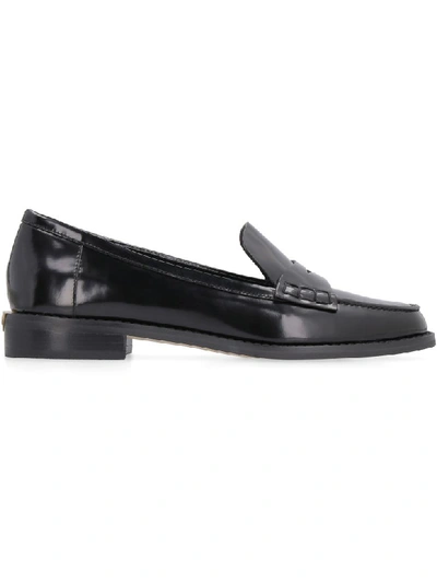 Shop Michael Michael Kors Buchanan Leather Loafers In Black