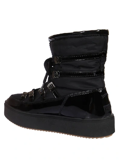Shop Chiara Ferragni Classic Snow Laced-up Boots In Black