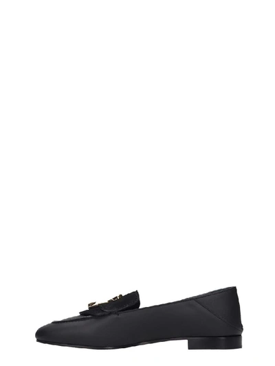 Shop Chloé Moc Chloe Loafers In Black Leather