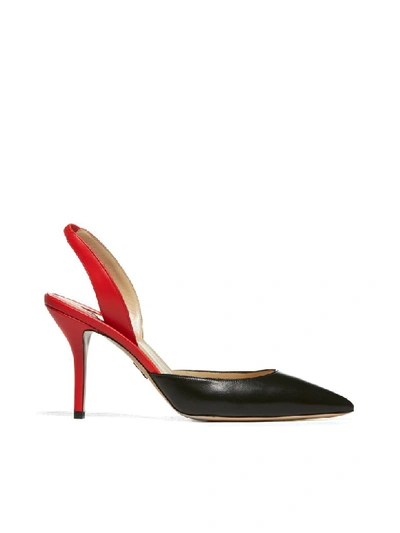 Shop Paul Andrew Slingback Pumps In Nero Rosso