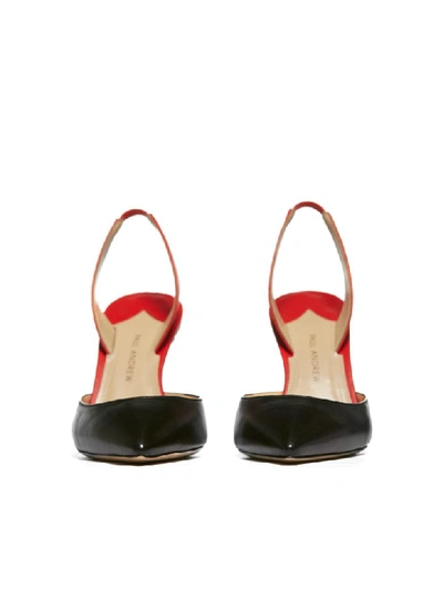 Shop Paul Andrew Slingback Pumps In Nero Rosso
