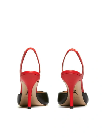 Shop Paul Andrew Slingback Pumps In Nero Rosso