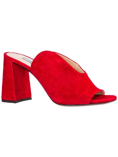 Shop Prada Opanca Mules Shoes In Rosso