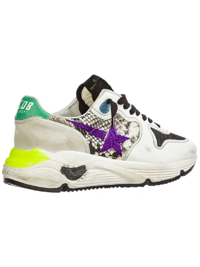 Shop Golden Goose Running Sneakers In Bianco