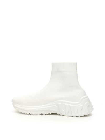 Shop Miu Miu Miu Run Sneakers In Bianco (white)