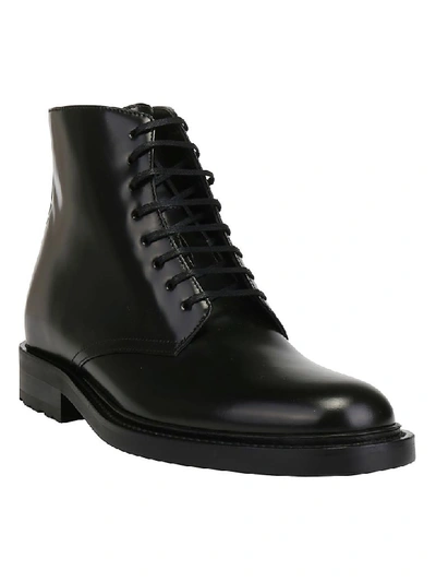 Shop Saint Laurent Army Boots In Nero