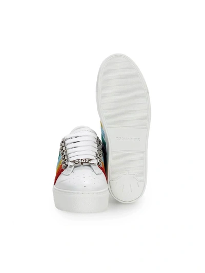 Shop Dsquared2 251 White Multicolor Sneaker In Bianco (white)